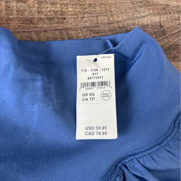 OFFLINE By Aerie Real Me Ruffle Flirty Shorts in a blue color- size XS - NEW - Picture 4 of 5